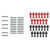 Shelti Black & Red Foosball Men w Pins(Set of 26) view 1
