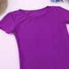 ranrann Kids Boys Girls Ballet Dance Unitard Team Basic Uniform Stretchy Gymnastic Leotard Jumpsuit Activewear Purple 6 view 3