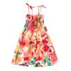Baby Girls Sundress for 1-8 Years Old Kids Children Vestidos Floral Bohemian Beach Straps Dress Necklace Sets (18-24 Months, Pink) view 1