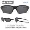 Millersawp Flak Beta OO9363 Replacement Lenses Compatible with Oakley Sunglass-Stealth Black view 2