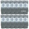12 Pack of Yacht & Smith Wholesale Women's Tube Socks, Women's Cotton Referee Sport Socks Size 9-11 (Gray, 12) view 1
