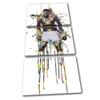 Bold Bloc Design - Muhammad Ali Boxer Boxing Colourful Sports 180x90cm Treble Canvas Art Print Box Framed Picture Wall Hanging - Hand Made in The UK - Framed and Ready to Hang RC-8872(00B)-TR21-PO-D view 1