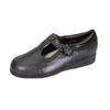 24 Hour Comfort Aileen (1812) Women's Wide Width Leather Comfort Slip On Shoes with Buckle Black 6 view 1