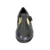 24 Hour Comfort Aileen (1812) Women's Wide Width Leather Comfort Slip On Shoes with Buckle Black 6 view 2