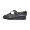 24 Hour Comfort Aileen (1812) Women's Wide Width Leather Comfort Slip On Shoes with Buckle Black 6 view 3