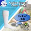 Yacht & Smith 48 Pairs Of Wholesale Kids Crew Socks, Childrens Cotton Casual Crew Socks Size 6-14 view 2