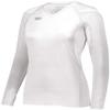Augusta Sportswear Ladies TruHit Long Sleeve Jersey, White, 2XL view 1