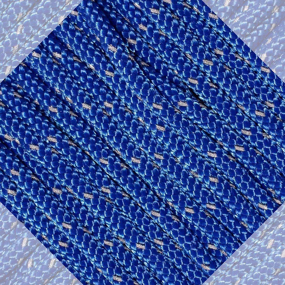 Craft County Reflective Paracord Rope Holds Up to 95lbs 1.88mm Diameter for Outdoor Necessities (Royal Blue, 1000 Feet)