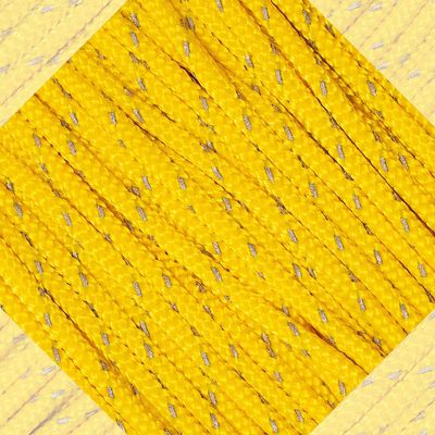 Craft County Reflective Paracord Rope  Holds Up to 95lbs  1.88mm Diameter  for Outdoor Necessities (Yellow, 1000 Feet)
