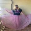 EllieHouse A Line Long Full Bridesmaid Tulle Skirt for Wedding Evening Party P68 Dusty Pink XXL view 2