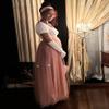 EllieHouse A Line Long Full Bridesmaid Tulle Skirt for Wedding Evening Party P68 Dusty Pink XXL view 3
