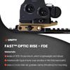 Unity Tactical Fast - Optics Riser - Fde view 4