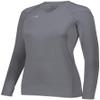 Augusta Sportswear Ladies TruHit Long Sleeve Jersey, Graphite, L view 1