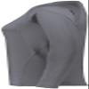 Augusta Sportswear Ladies TruHit Long Sleeve Jersey, Graphite, L view 4