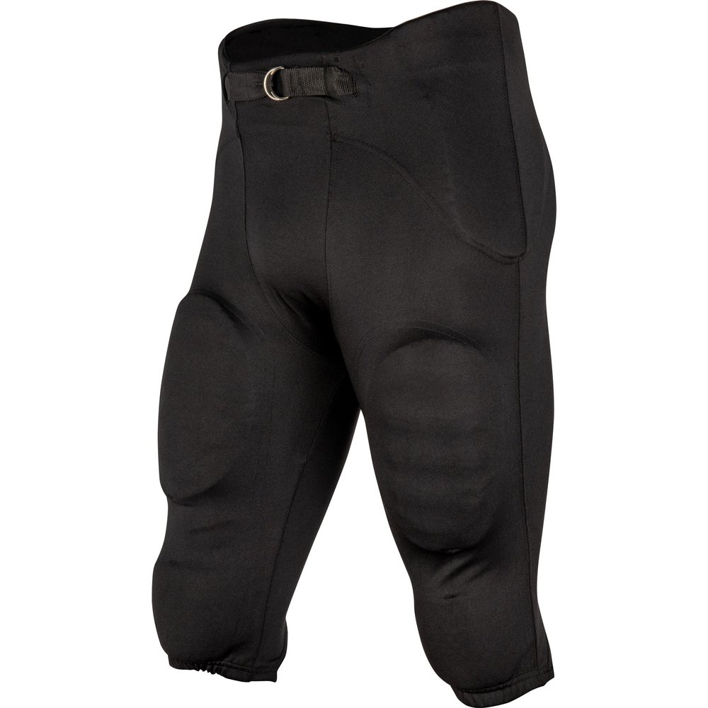 CHAMPRO mens With Pads Safety Integrated Football Polyester Practice Pant, Black, XX-Large US