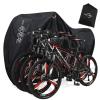 Aiskaer Bike Cover for 2-3 Bikes, Waterproof, Black, Polyester, Heavy Duty, Mountain, Road, Electric Bikes view 1