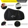 Aiskaer Bike Cover for 2-3 Bikes, Waterproof, Black, Polyester, Heavy Duty, Mountain, Road, Electric Bikes view 2