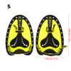 Swim Paddles, Swimming Paddles, Swimming Gear, Adjustable for Swim Training Fits Your Hand Shape for Kids Children Men Women (Yellow S) view 4