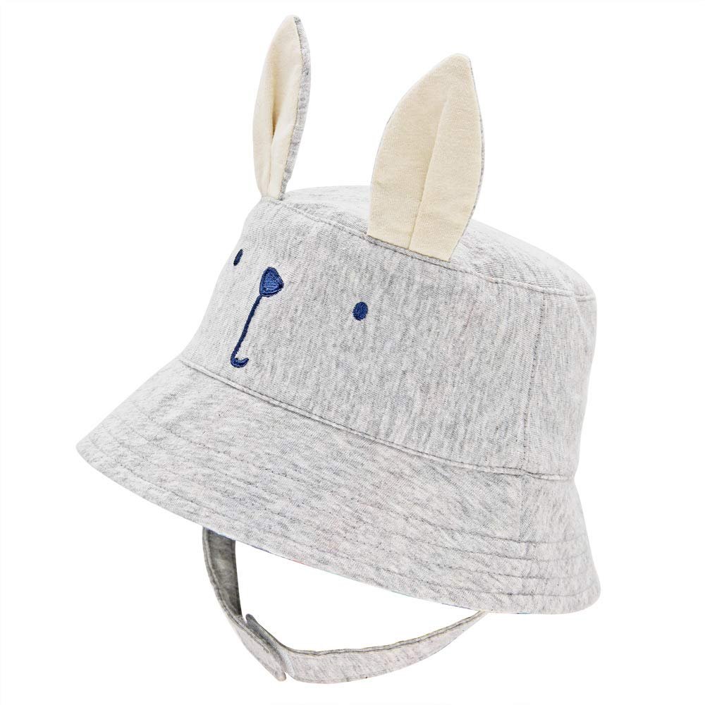 Baby Sun Hat Infant Toddler Summer Sunhat Chin Strap Animal Play Cap with Rabbit Ear for Boy Girl
