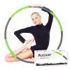 Auoxer Fitness Exercise Weighted Hoops, Lose Weight Fast by Fun Way to Workout, Fat Burning Healthy Model Sports Life, Detachable and Size Adjustable Design view 1