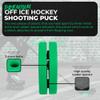 Green Biscuit Hockey Pucks Bucket - 15 Snipe Shooters view 2