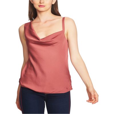 1.STATE Womens Asymmetric Sleeveless Camisole Red XL