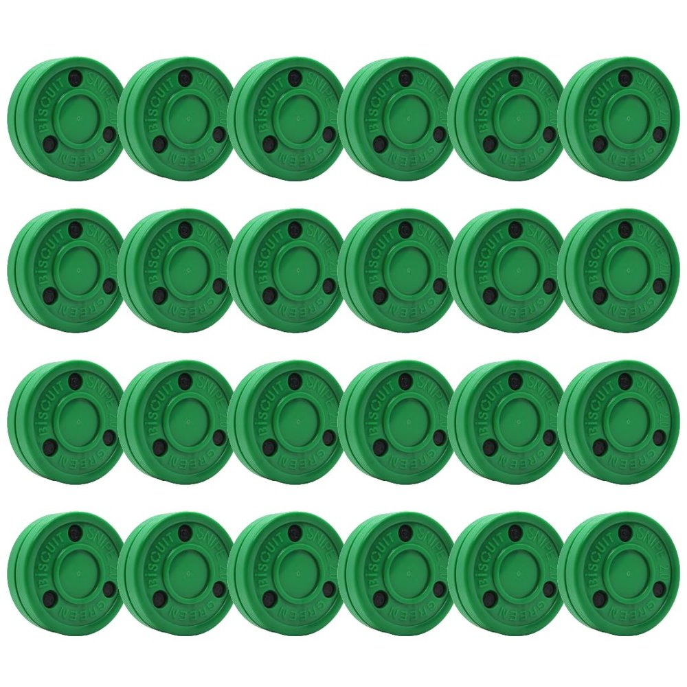 Green Biscuit 24 Pack New Snipe 2.0 Shooters Off for Off Ice Shooting