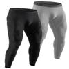 DEVOPS Men's Thermal Compression Pants, Athletic Leggings Base Layer Bottoms (2 Pack) (2X-Large, Black/Light Grey) view 1