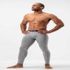 DEVOPS Men's Thermal Compression Pants, Athletic Leggings Base Layer Bottoms (2 Pack) (2X-Large, Black/Light Grey) view 2