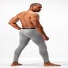 DEVOPS Men's Thermal Compression Pants, Athletic Leggings Base Layer Bottoms (2 Pack) (2X-Large, Black/Light Grey) view 3