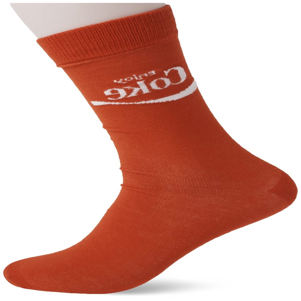 Coca-Cola Brands mens Coca-cola 2 Pack Crew Casual Sock, Red Black Multi, 10-13 US