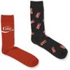 Coca-Cola Brands mens Coca-cola 2 Pack Crew Casual Sock, Red Black Multi, 10-13 US view 3