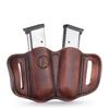 1791 Gunleather Mag Holster 2.1 - Double Mag Pouch for Single Stack Magazines, OWB Magazine Pouch for Belts view 4