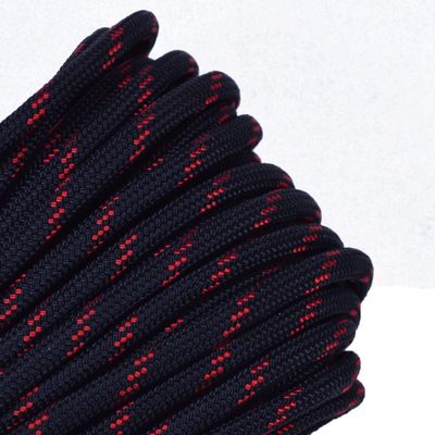 10', 25', 50', 100' Hanks or 250', 1000' Spools of Parachute 550 Cord Type III 7 Strand Paracord - Thin Red Line - 50 Feet