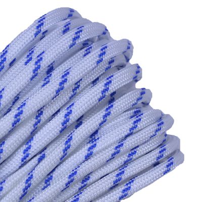 10', 25', 50', 100' Hanks or 250', 1000' Spools of Parachute 550 Cord Type III 7 Strand Paracord - Racing Stripes - 100 Feet