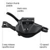 SHIMANO XTR Sl-M9100 Trigger Shifters Stealth Gray, I-Spec Ev, Front view 4