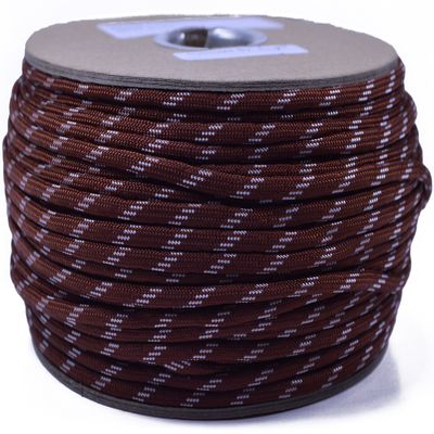 10', 25', 50', 100' Hanks or 250', 1000' Spools of Parachute 550 Cord Type III 7 Strand Paracord - Pig Skin - 250 Foot Spool