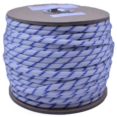 10', 25', 50', 100' Hanks or 250', 1000' Spools of Parachute 550 Cord Type III 7 Strand Paracord - Racing Stripes - 250 Foot Spool