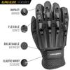 Valken Alpha Full-Finger Gloves - Black Large view 2