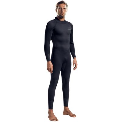 Dark Lightning Full Body Wetsuits for Men,Men's Wet Suit for Cold Water Swimming, Diving Surfing Snorkeling Kayaking Triathlon Wetsuit, Black,3/2mm,3X-Large