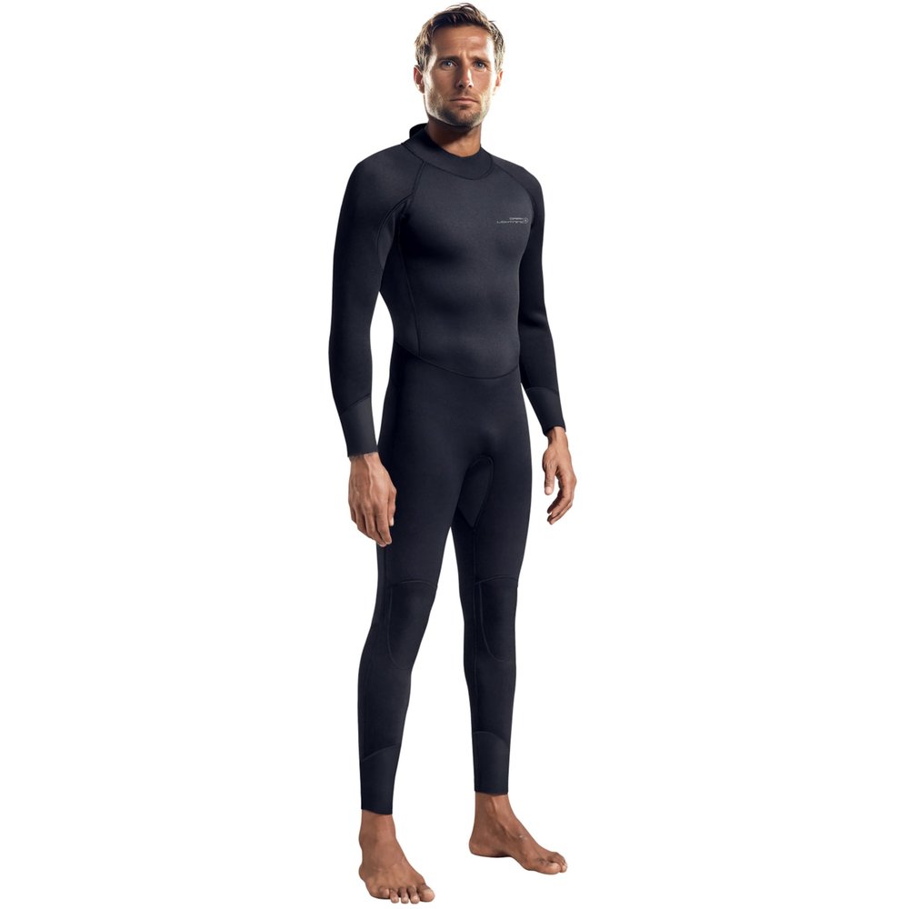 Dark Lightning Full Body Wetsuits for Men,Men's Wet Suit for Cold Water Swimming, Diving Surfing Snorkeling Kayaking Triathlon Wetsuit, Black,3/2mm,3X-Large