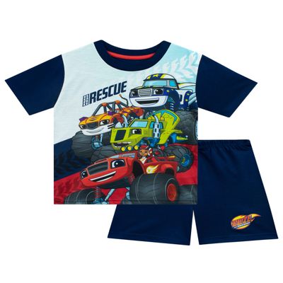 Blaze and the Monster Machines Boys' Pajamas Blue Size 4