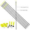 PANDARUS 34inch 8MM Bow Fishing Hunting Arrows Archery Fiberglass Arrows with Safety Slides (Pack of 6) view 2