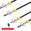 PANDARUS 34inch 8MM Bow Fishing Hunting Arrows Archery Fiberglass Arrows with Safety Slides (Pack of 6) view 3