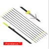 PANDARUS 34inch 8MM Bow Fishing Hunting Arrows Archery Fiberglass Arrows with Safety Slides (Pack of 6) view 4