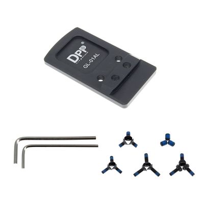DPP Titanium Rear Sight Dovetail Mount/Mounting Plate/Adapter Compatible with Glock Non MOS/ORSVortex Viper, Burris Fastfire, Docter,Ade