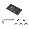 DPP Titanium Rear Sight Dovetail Mount/Mounting Plate/Adapter Compatible with Glock Non MOS/ORSVortex Viper, Burris Fastfire, Docter,Ade view 1