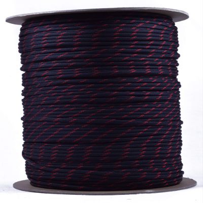 10', 25', 50', 100' Hanks or 250', 1000' Spools of Parachute 550 Cord Type III 7 Strand Paracord - Thin Red Line - 1000 Feet