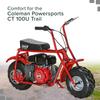 AlveyTech Seat for the Coleman CT100U Mini Bike - Replacement 12-1/2" Seat Upgrade fits CT100U 99cc 3.0 HP Mini Trail Bikes, Mini-bike Seats with Black Vinyl Cover, Powersports Parts view 3