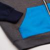 Fruit of the Loom boys Fleece Sweatshirts, Hoodies, Sweatpants & Joggers Shirt, Full Zip - Charcoal Heather/Navy, XX-Large US view 3